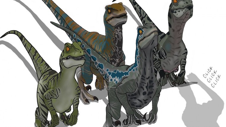 Велоцерапторы Блю Чарли Дельта и Эхо