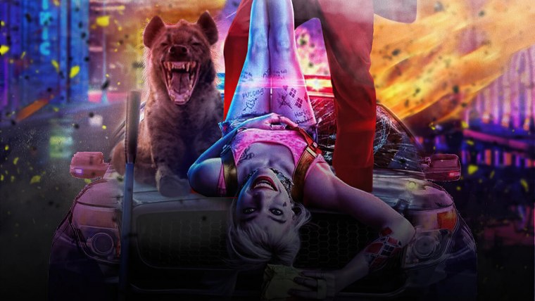 Харли Квинн на машине