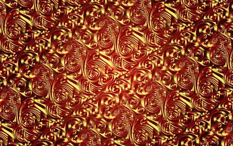 Фон красный с золотом