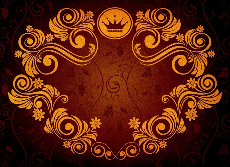 Фон красный с золотом