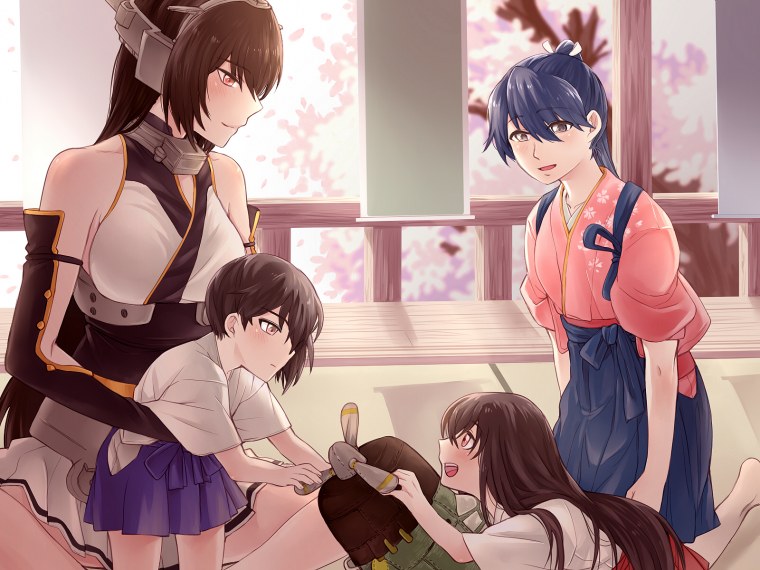 Аниме девушка наказана