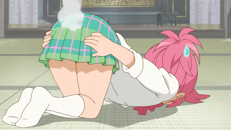 Аниме тян шлепают