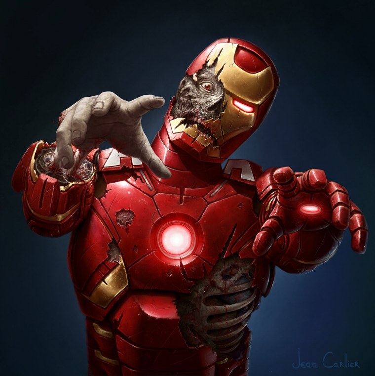 Марвел зомби Железный человек