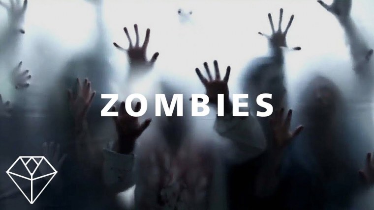 Зомби за стеклом анимация