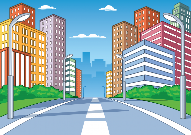 Нарисованный город