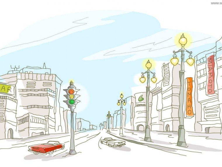 Город рисунок