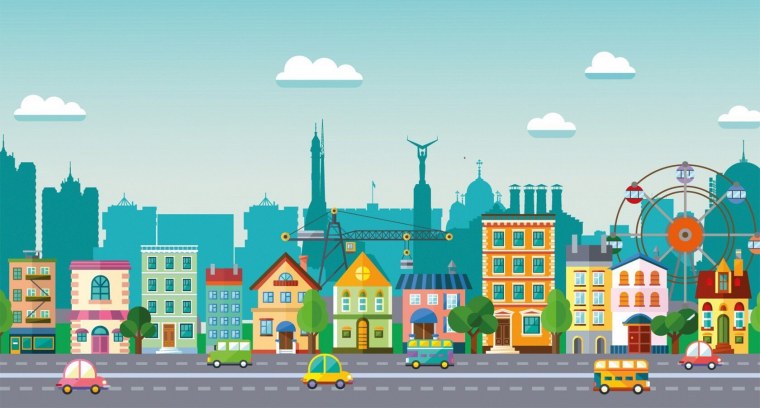 Улица города для детей