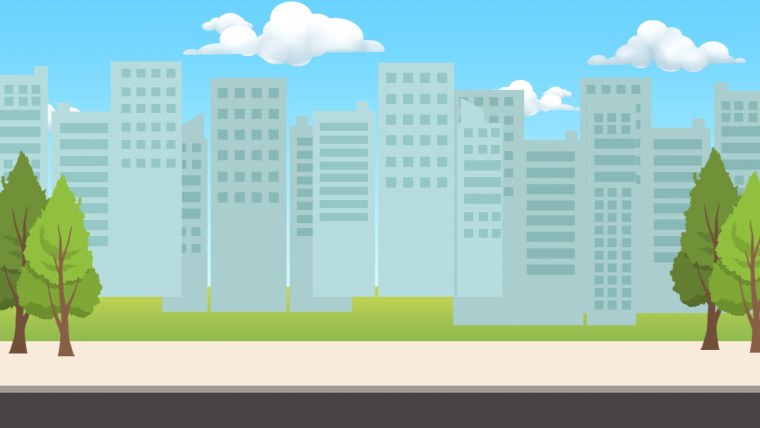 Улица города вектор