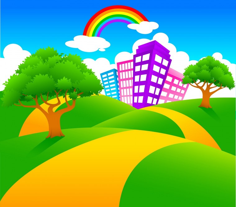 Мультяшный город