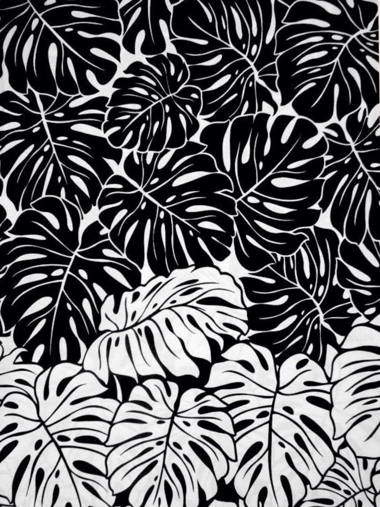 Черно белый принт