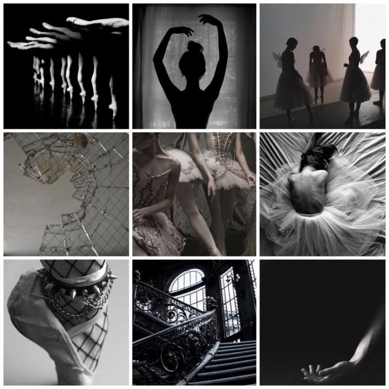 Черно белый коллаж