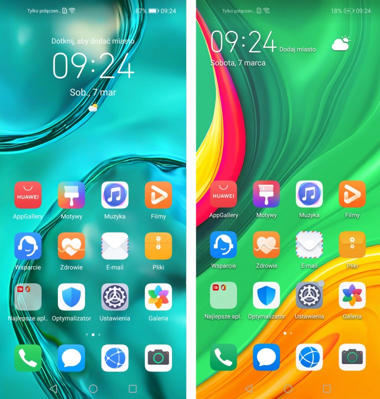 Главный экран Хуавей п40 Лайт