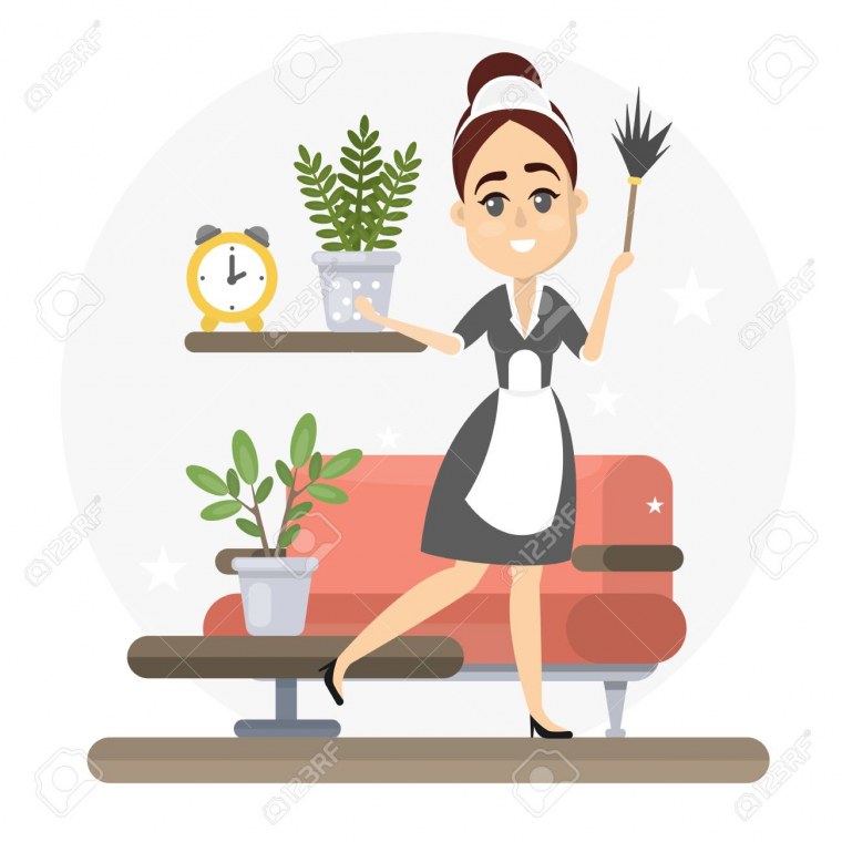 Уборка черно белые