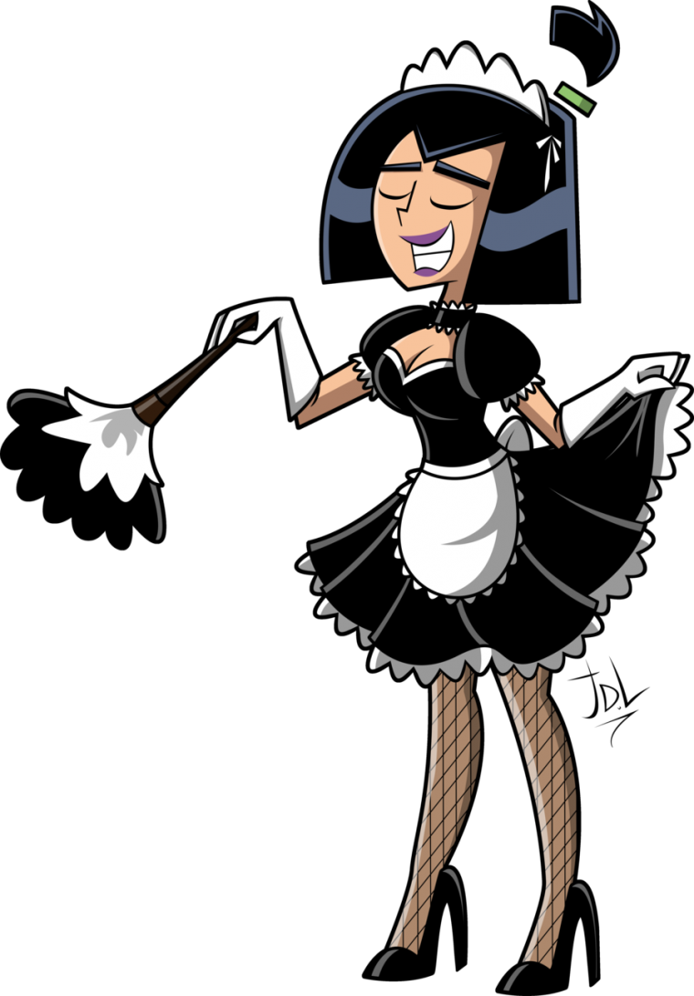 Горничная пин ап рисунок