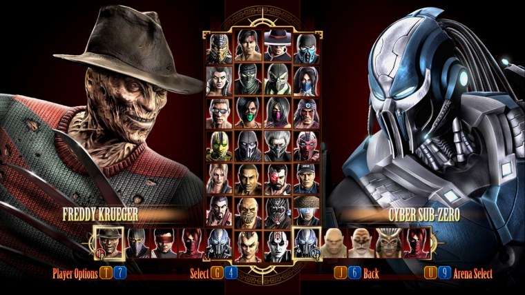 Mortal Kombat 9 Roster