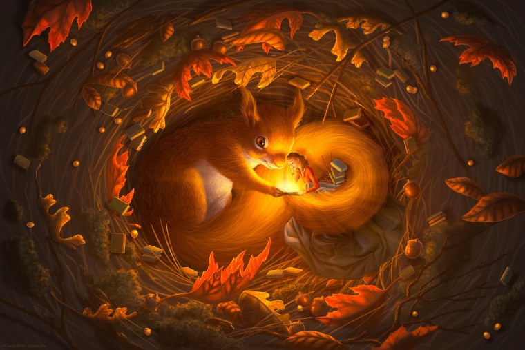Белка арт фэнтези