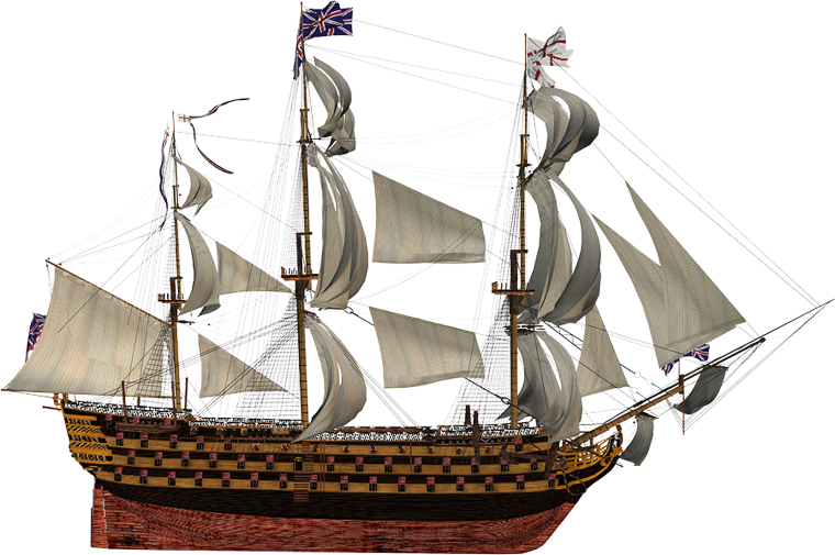 Парусный Фрегат сбоку