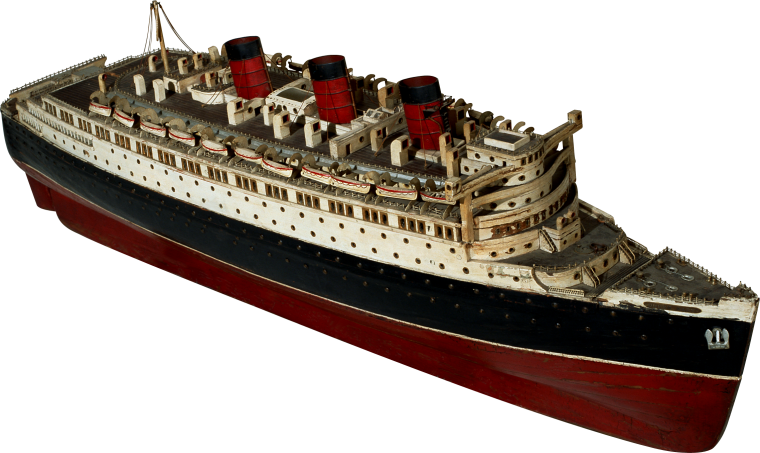 Пароход на прозрачном фоне