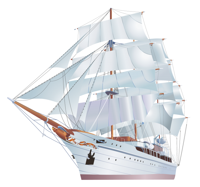 Корабль без фона