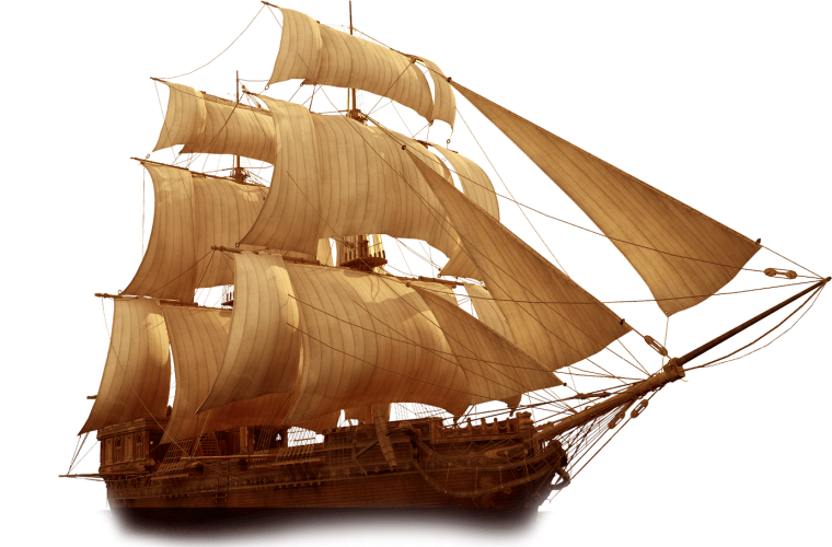 Парусник на прозрачном фоне