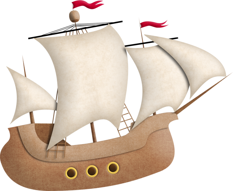 Корабль на прозрачном фоне