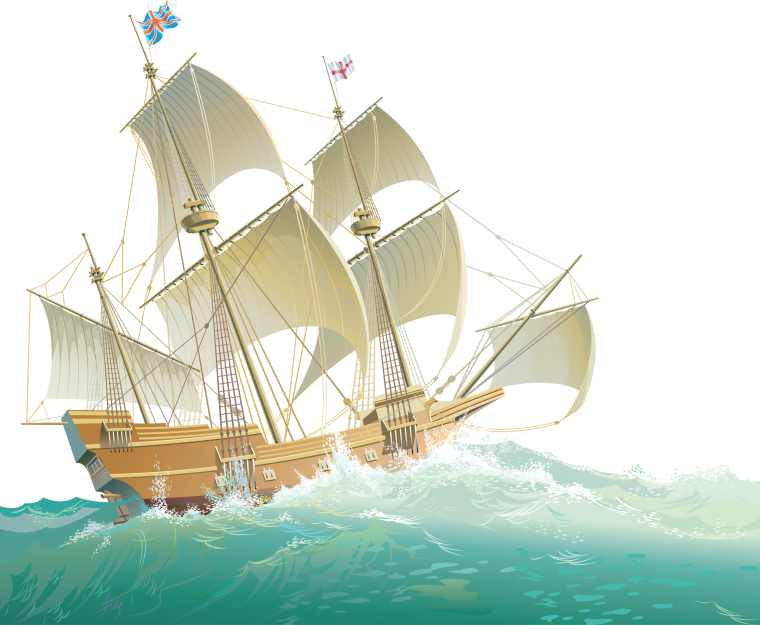 Парусник на прозрачном фоне