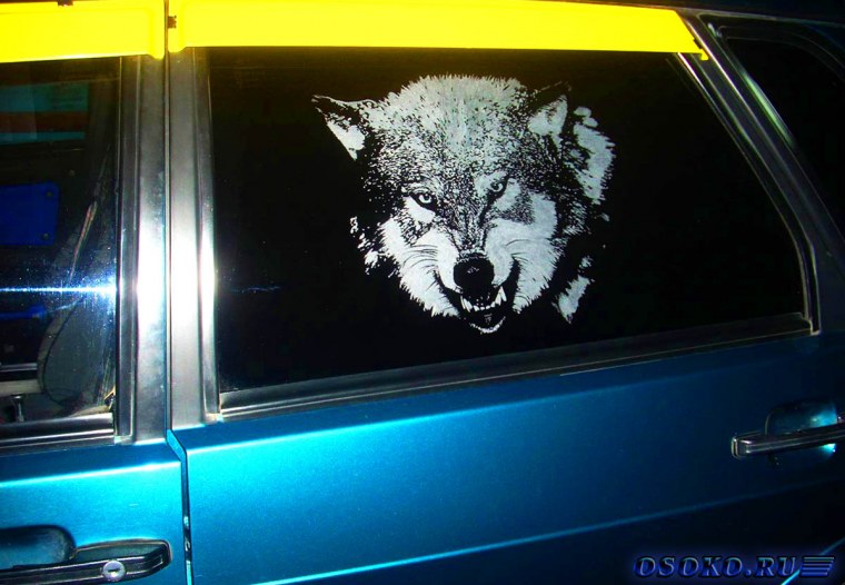 Аэрография волк