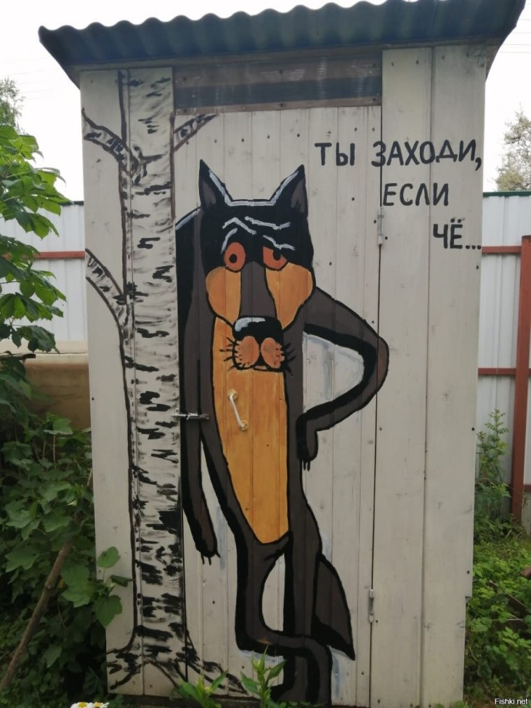 Смешной туалет на даче
