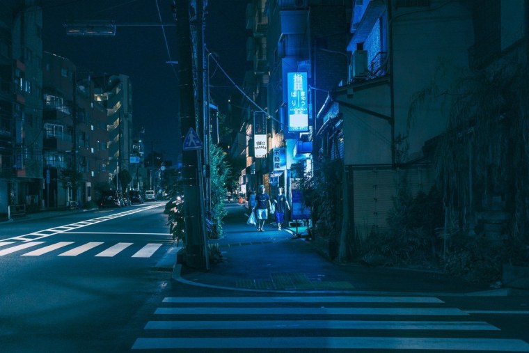 Аниме улица дождь