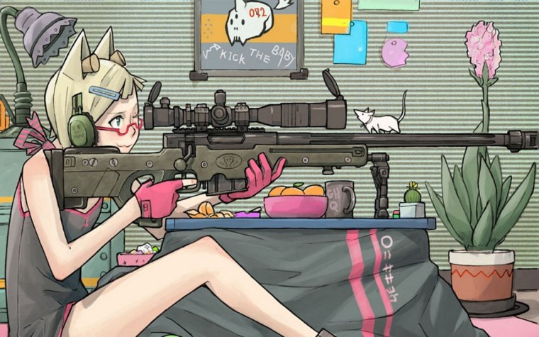Аниме девочки с оружием