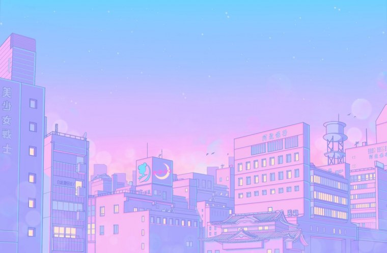 Обои в стиле аниме Эстетика