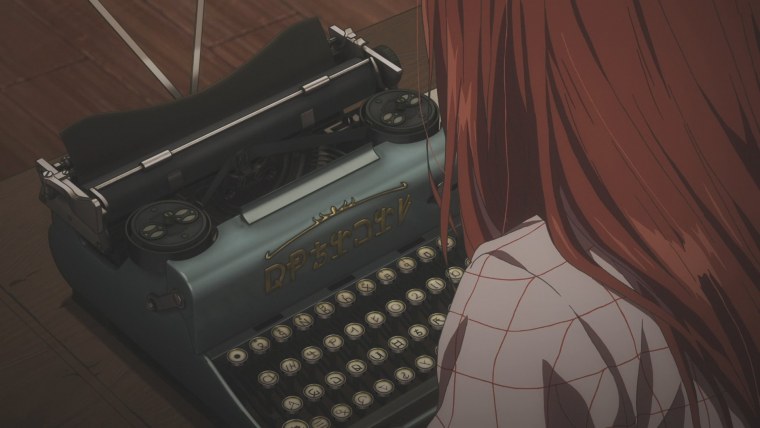 Виолетта Эвергарден печатная машинка