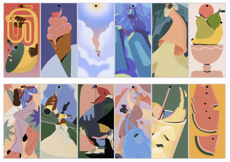 Стоковые обои Pixel