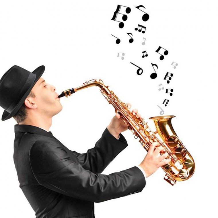 Саксофон сбоку