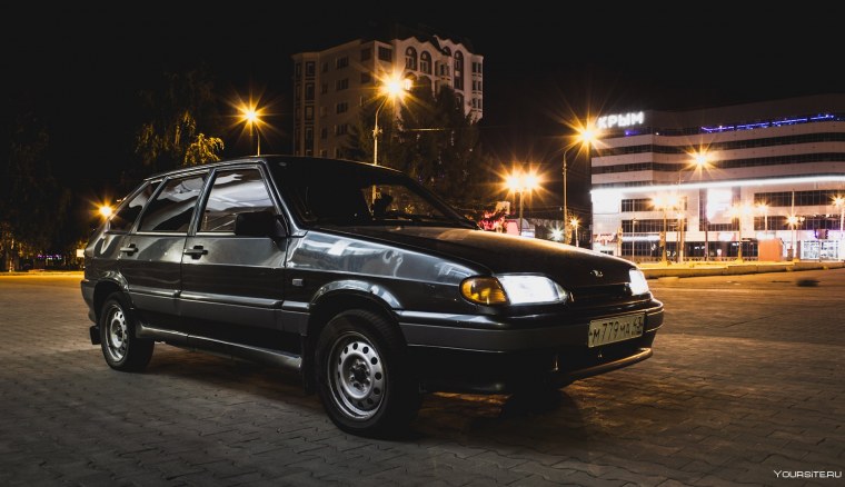 Лада 2114 черная тонированная