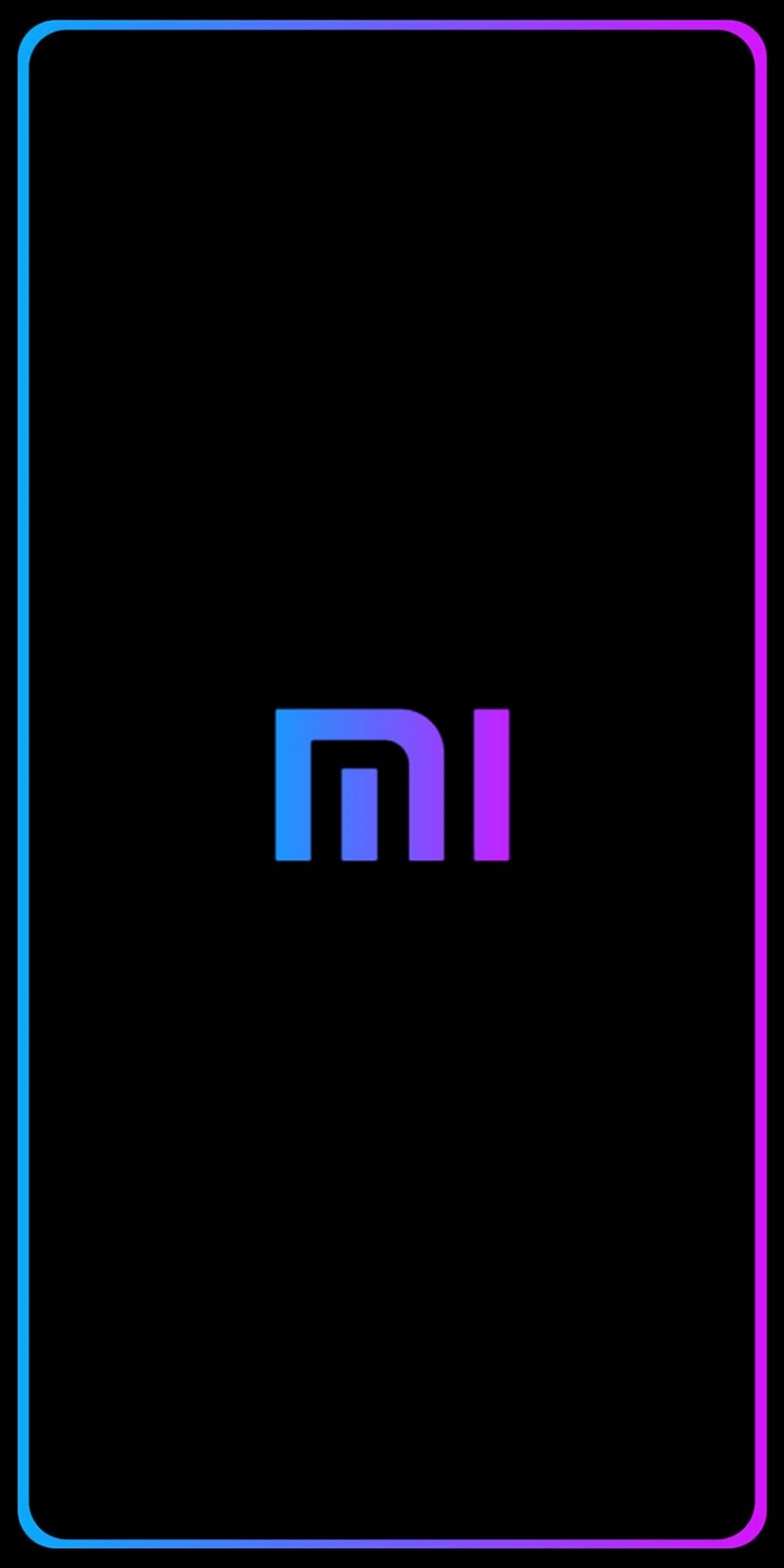 Логотип Xiaomi неон
