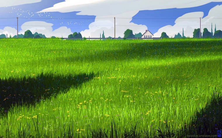 Аниме трава