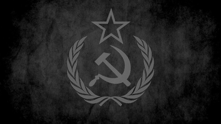 СССР на черном фоне