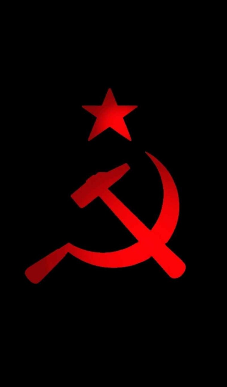 СССР на черном фоне