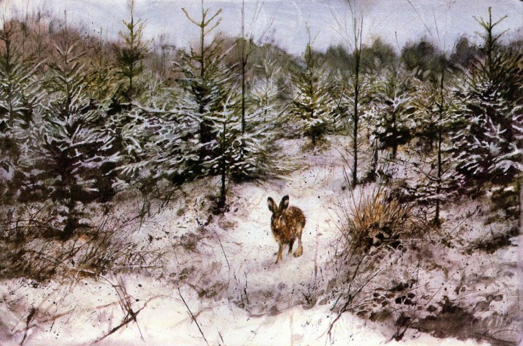Охота на зайца в живописи