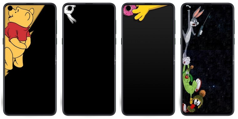 Обои с вырезом под камеру