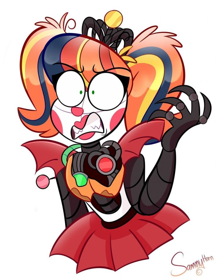 ФНАФ 6 скраб бейби аниме