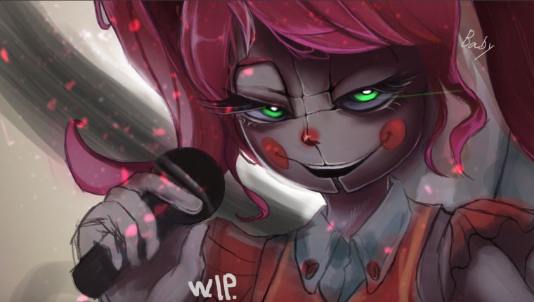 Бейби ФНАФ аниме арты