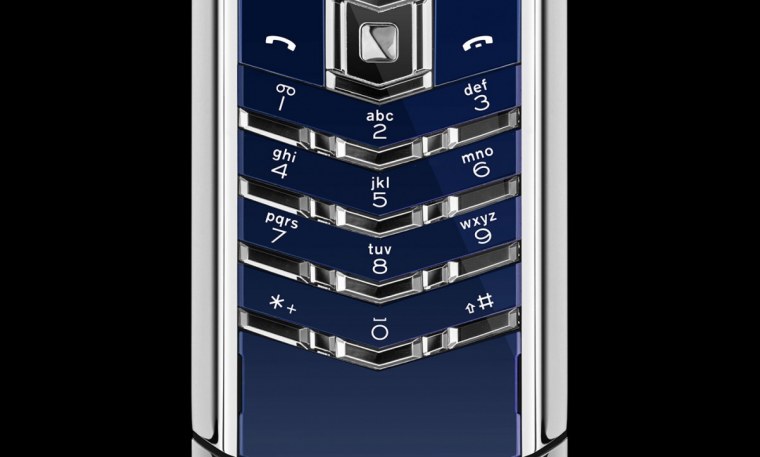 Vertu Signature s Design Navy Blue Alligator