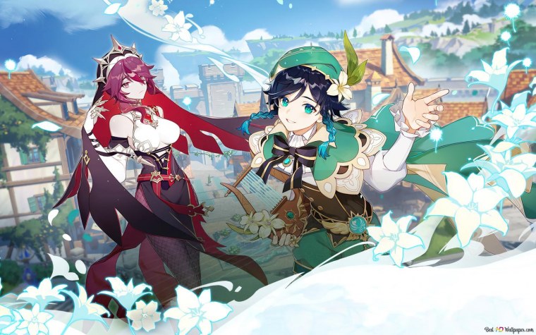 Обои с Венти Геншин Импакт