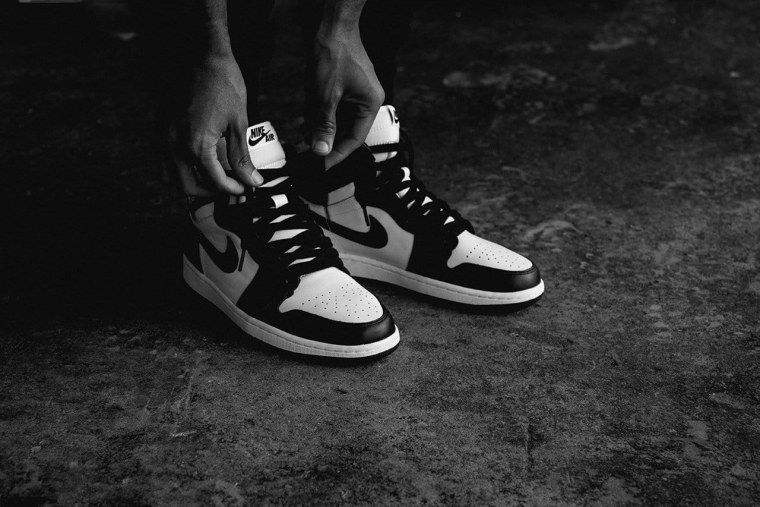 Nike Air Jordan 1 черно белые