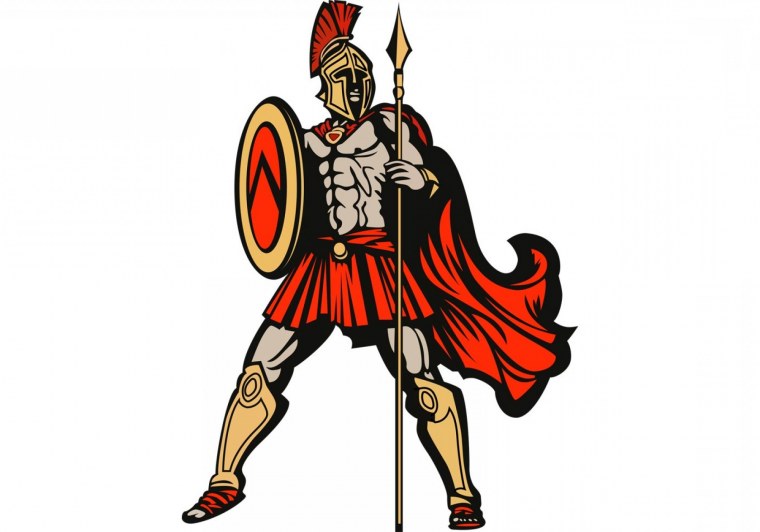 Спартанский воин вектор