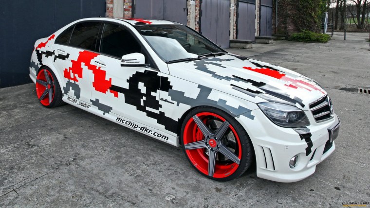 AMG c63 w204 винил камуфляж
