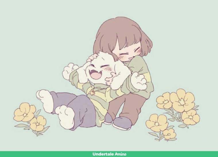 Чара и Азриэль обнимаются