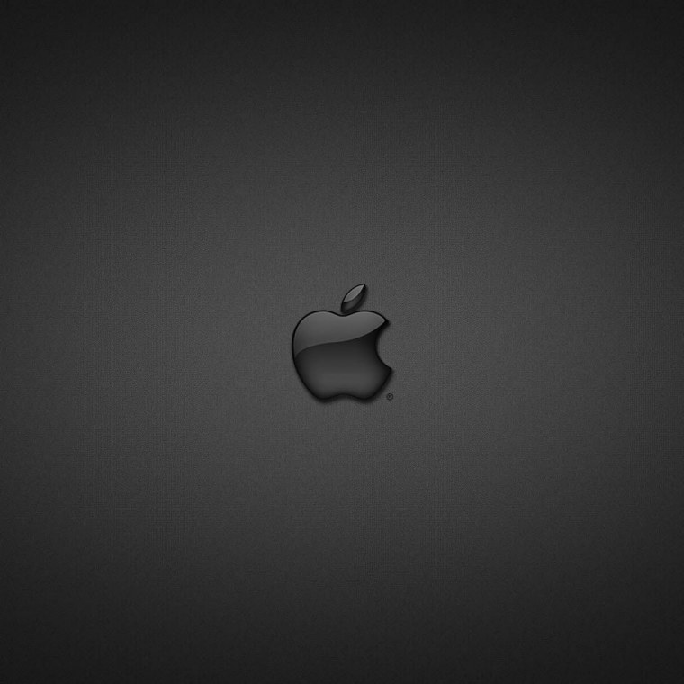 Логотип айфон на черном фоне